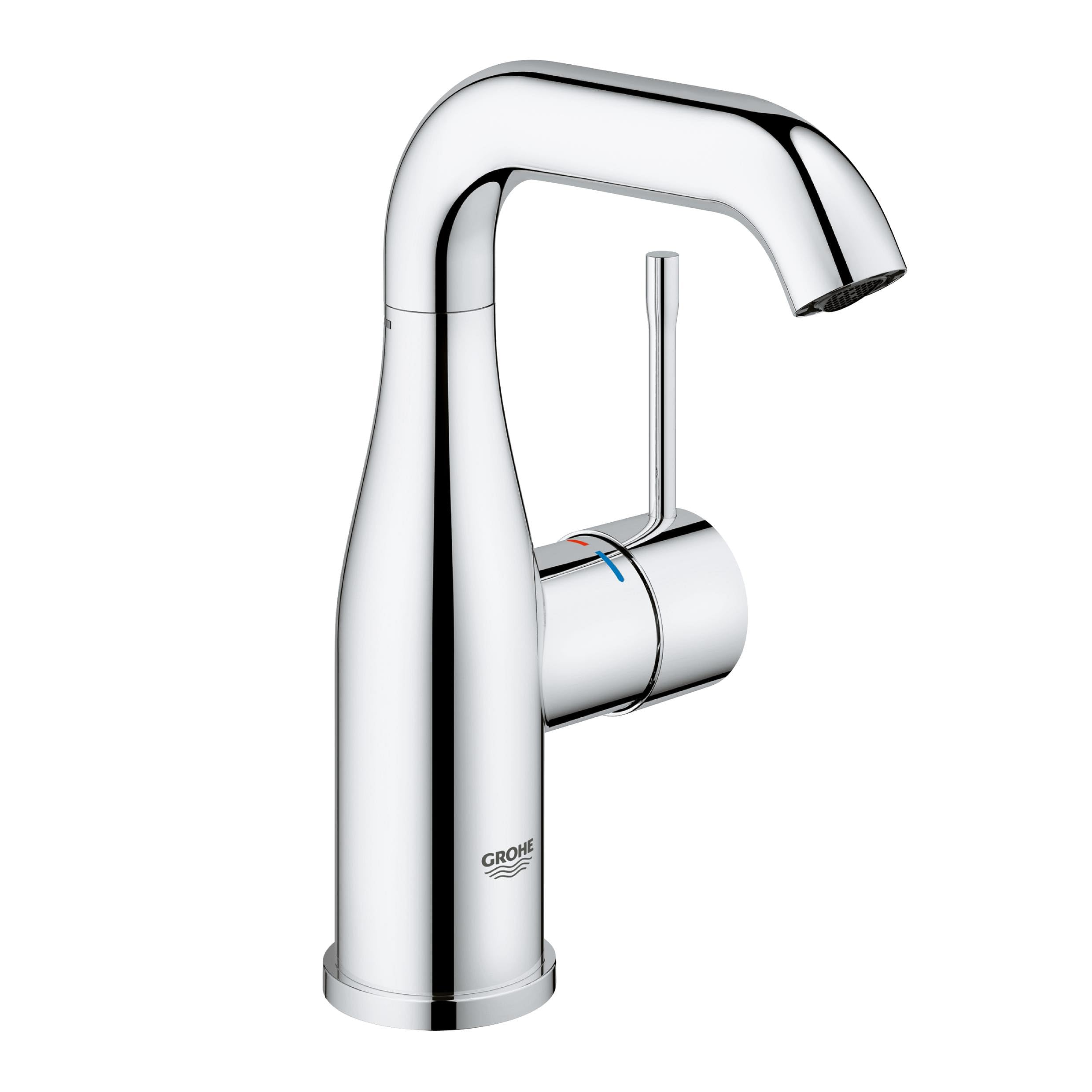 Grohe 23463001 Essence Basin Tap (Smooth Body, Medium High Spout, 0/150/360 Degree Adjustable Swivel Range And Ecojoy)