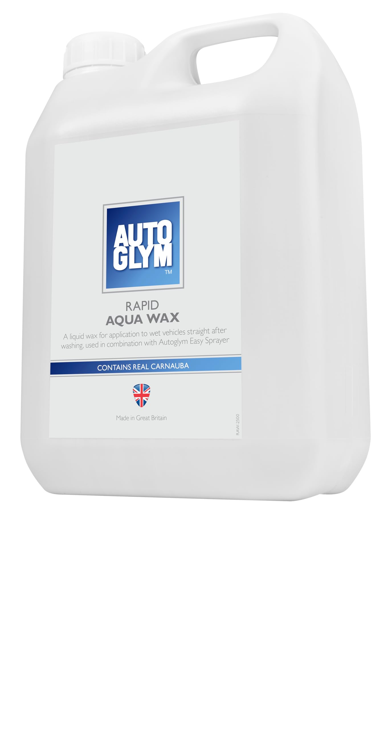 Autoglym Rapid Aqua Wax, 2,5 l – płynny wosk samochodowy do ochrony wszystkich powierzchni zewnętrznych, w tym lakieru samochodowego, gumy i szkła, używaj z łatwym opryskiwaczem