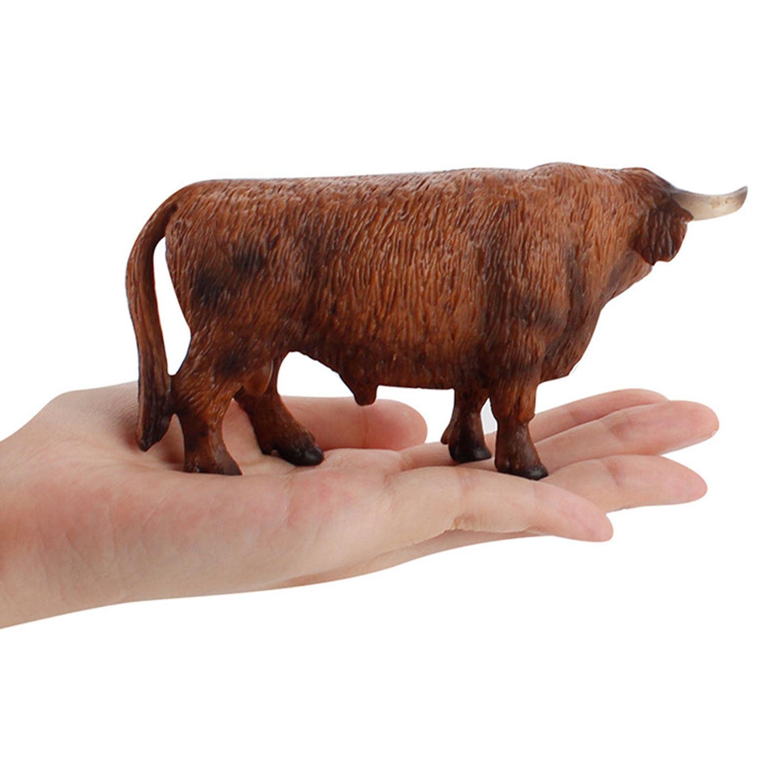Amazon.co.jp: 牛の像 - かわいいハイランド牛の置物のおもちゃ