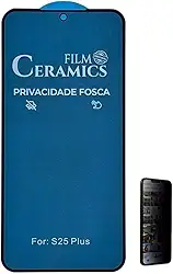 Compatível com Samsung Galaxy S25 Edge - Película Privacidade Fosca de Ceramica 3d 5d 9d Protetora de Tela Full Coverage anti-riscos queda