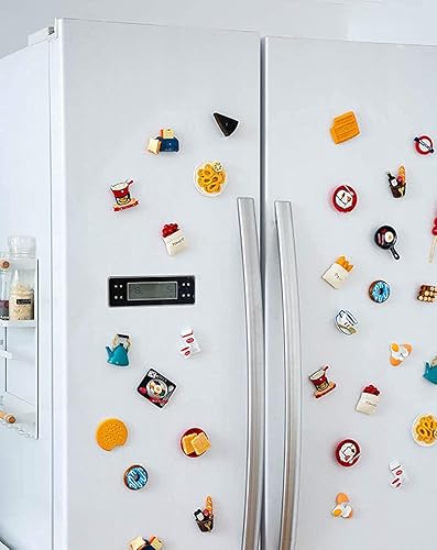 Miniatura 2 de 10 imanes para refrigerador de alimentos, lindos imanes 3D para nevera, divertida decoración del hogar para cocina, oficina, pizarra de borrado en