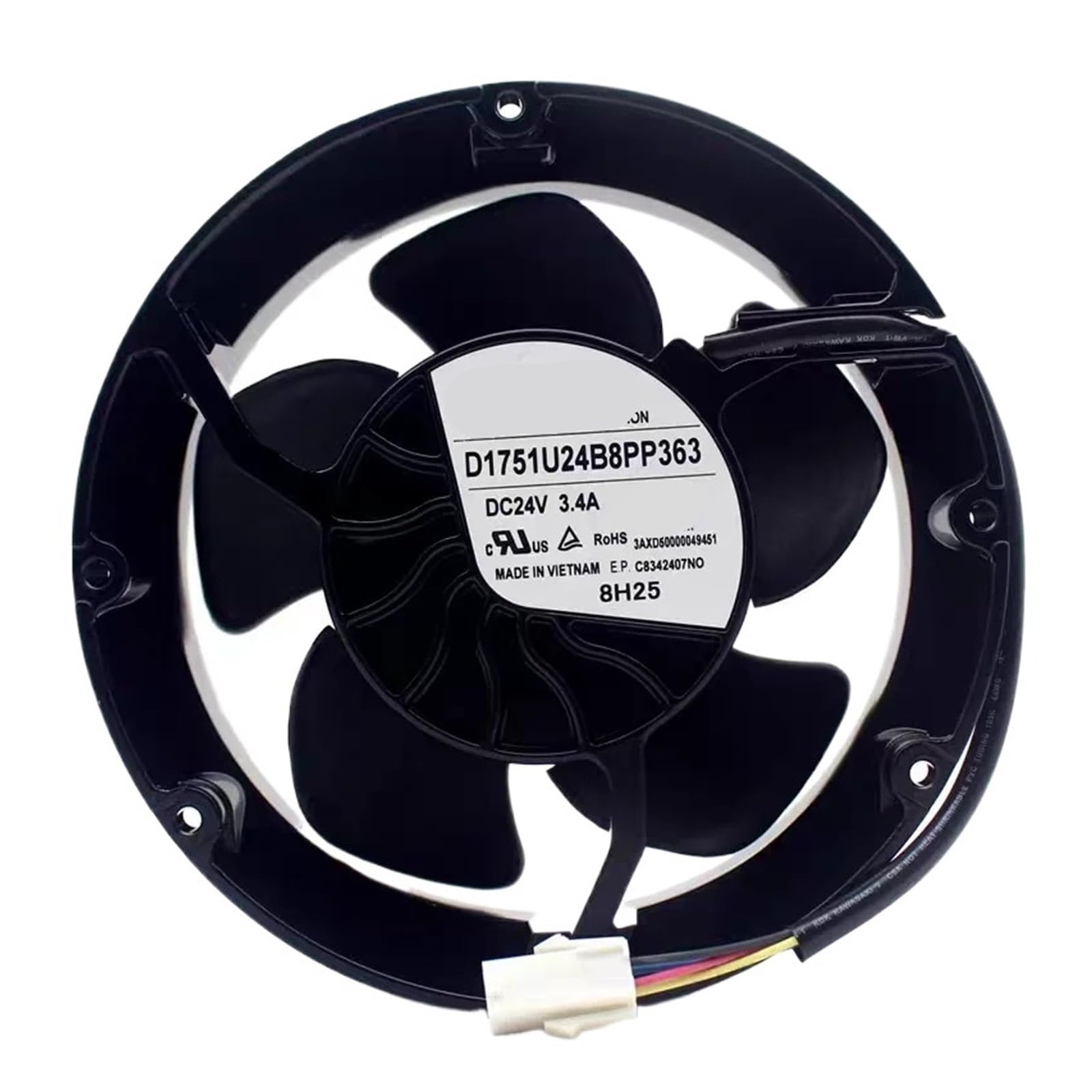 CXDFRSER 1pcs D1751U24B8PP363 24V 3.4A 17251 172 * 172 * 51mm cooling fan
