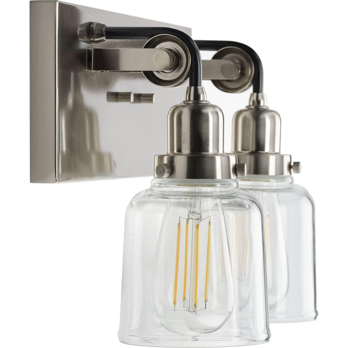 Progress Lighting Rushton Collection 2-Light Clear Glass