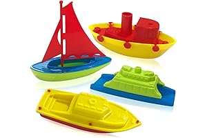 ArtCreativity 4-Piece Toy Boat Pool Toy Set