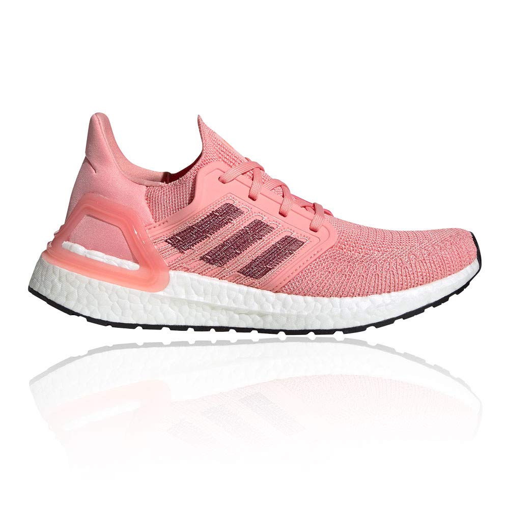 adidas Damskie buty do biegania Ultraboost 20 W, Różowy, glory pink (róż glory), maroon (bordowy), signal coral (koralowy signal), 37 1/3 EU