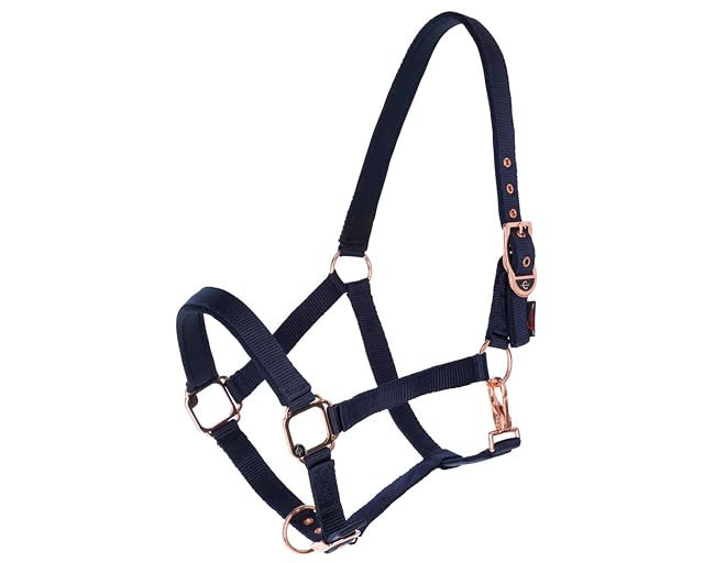 Foto 2 de 5 de Covalliero Cabestro Classy Navy con oro rosa, talla: Full