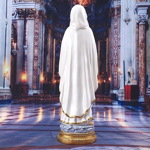 Miniatura 26 de Estatua de la Virgen María de resina de 12 pulgadas, figura de la Madre María católica, estatua de Virgen Nuestra Señora de Gracia, decoración
