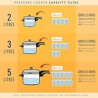 Vista 13 de Prestige PRP4 Aluminum Pressure Cooker, 4 L, Silver