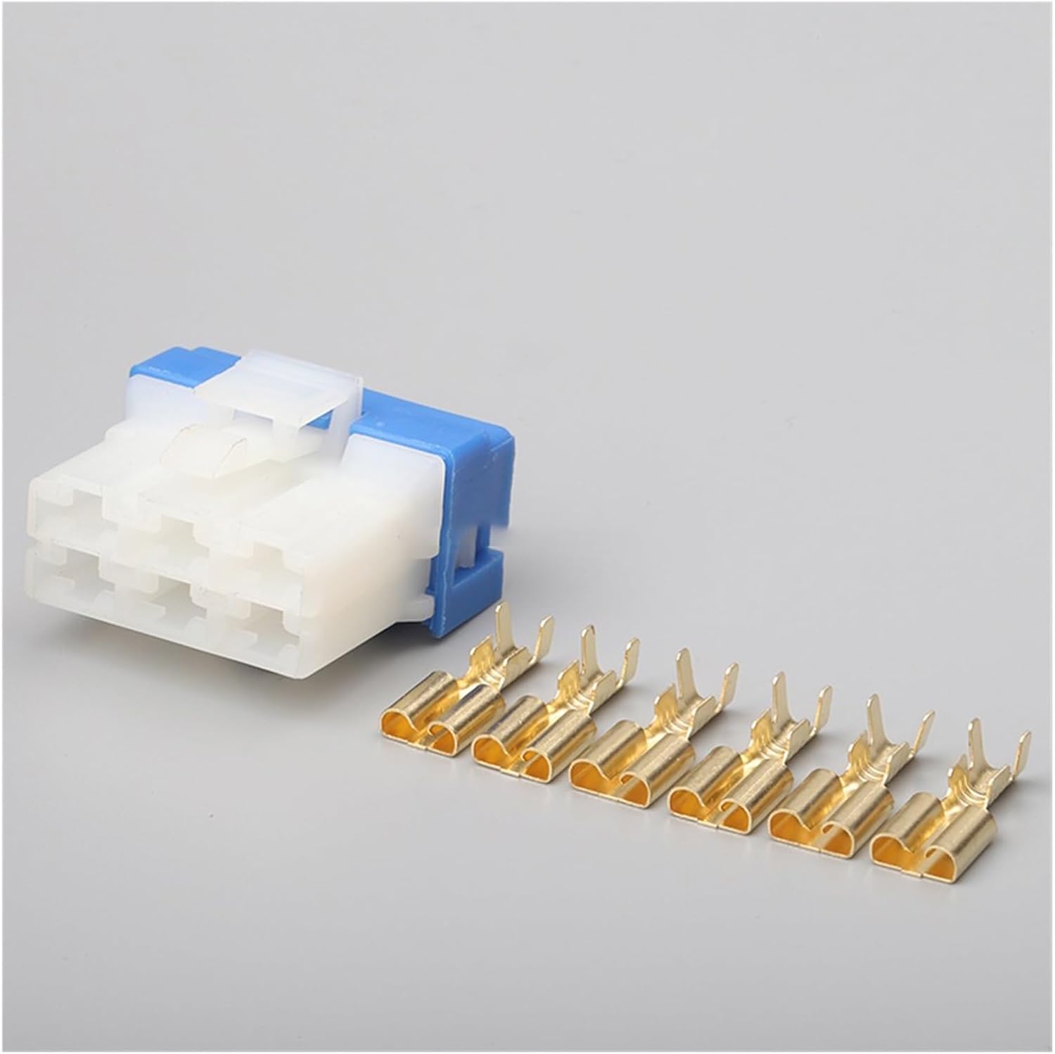1 6-pin AMP Car Wire Connector Blower Speed Control Plug, Compatible With PH772-06015(6P Male,5 Sets)