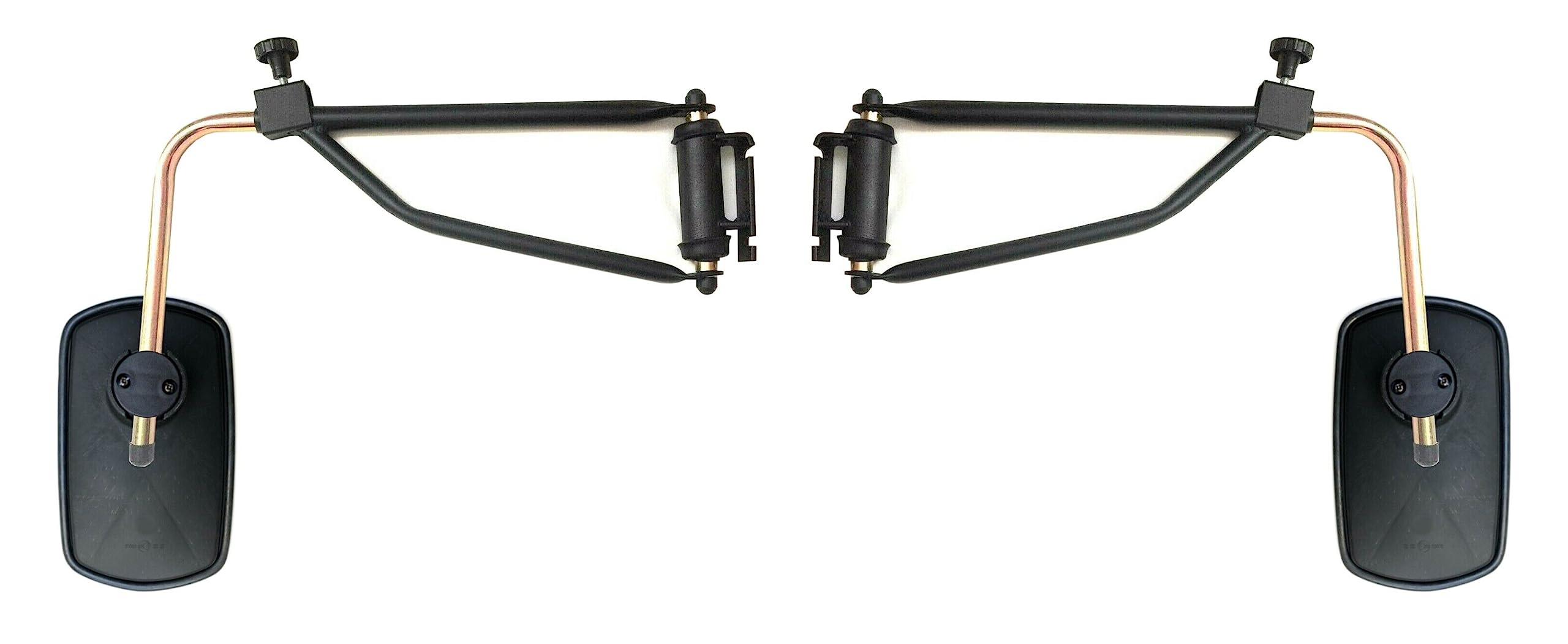 2 specchietti retrovisori esterni, 260 x 155 mm, ø14 – 23 mm, E20 e supporto per specchio per trattore, camion, escavatore