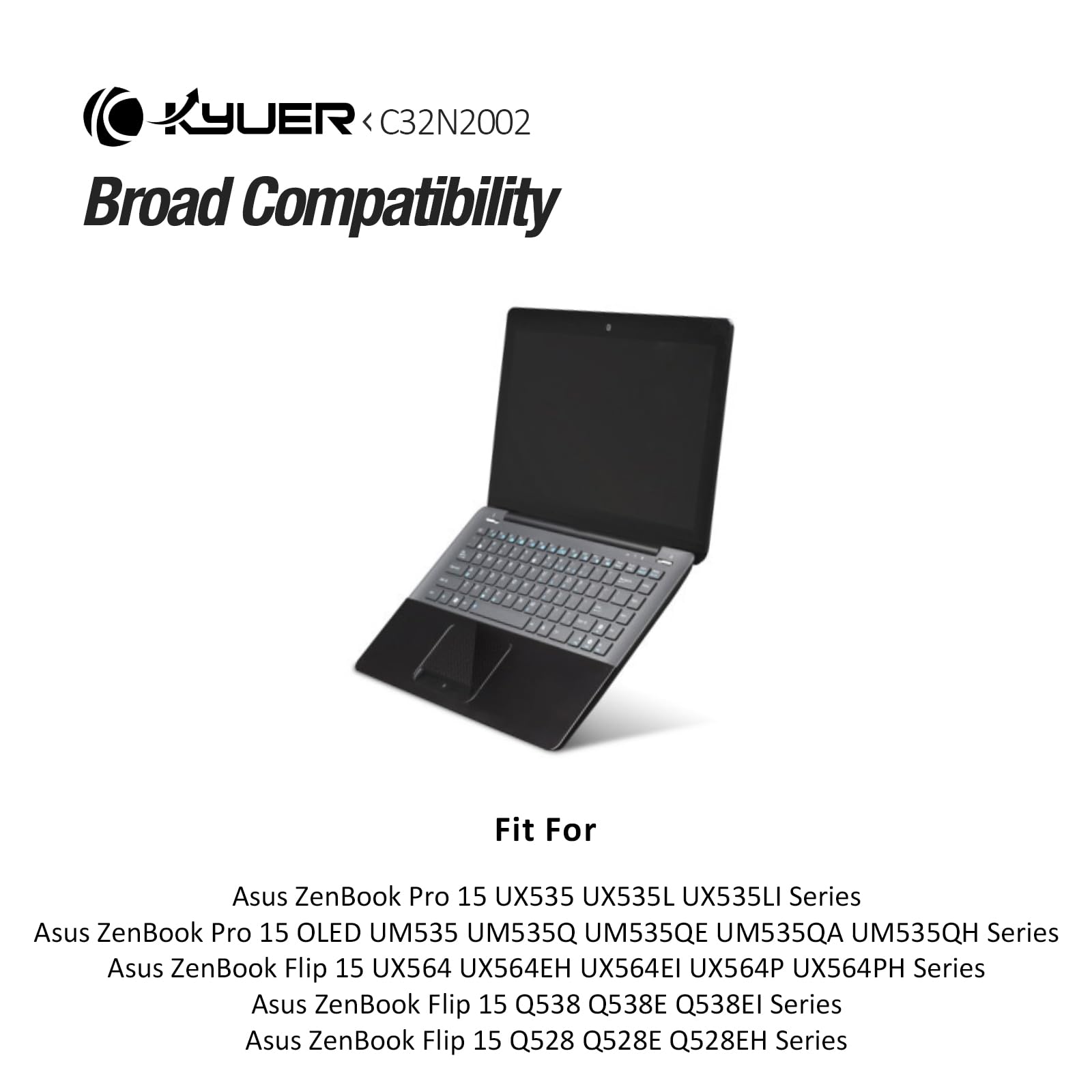 96Wh C32N2002 Laptop Batteria per Asus ZenBook Pro 15 OLED UM535 UM535Q UM535QE UM535QA UM535QH UX535 UX535L UX535LI Flip 15 UX564 UX564EH UX564EI UX564P UX564PH Q538 Q528 Q538E Q528E Q538EI Q528EH