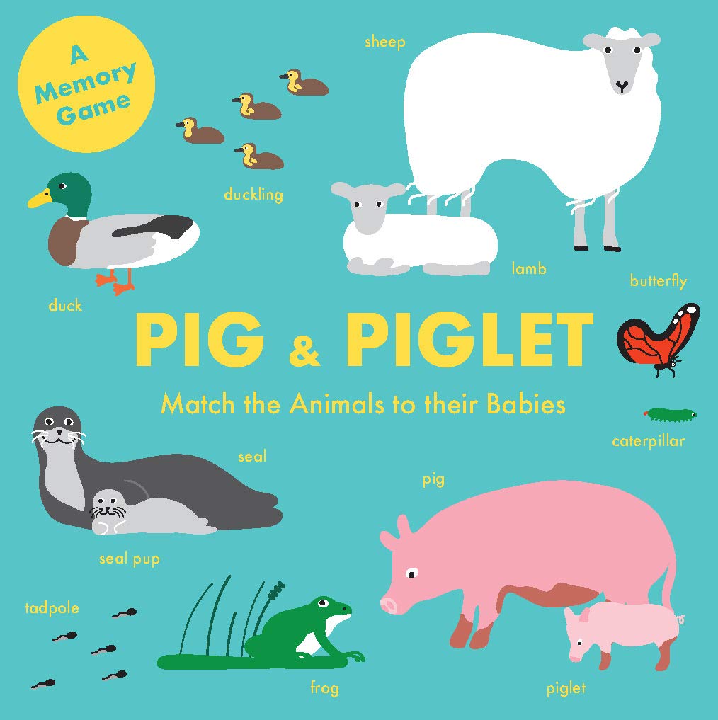 Pig and Piglet: Match the Animals to Their Babies by Magma CARDS / POSTCARDS