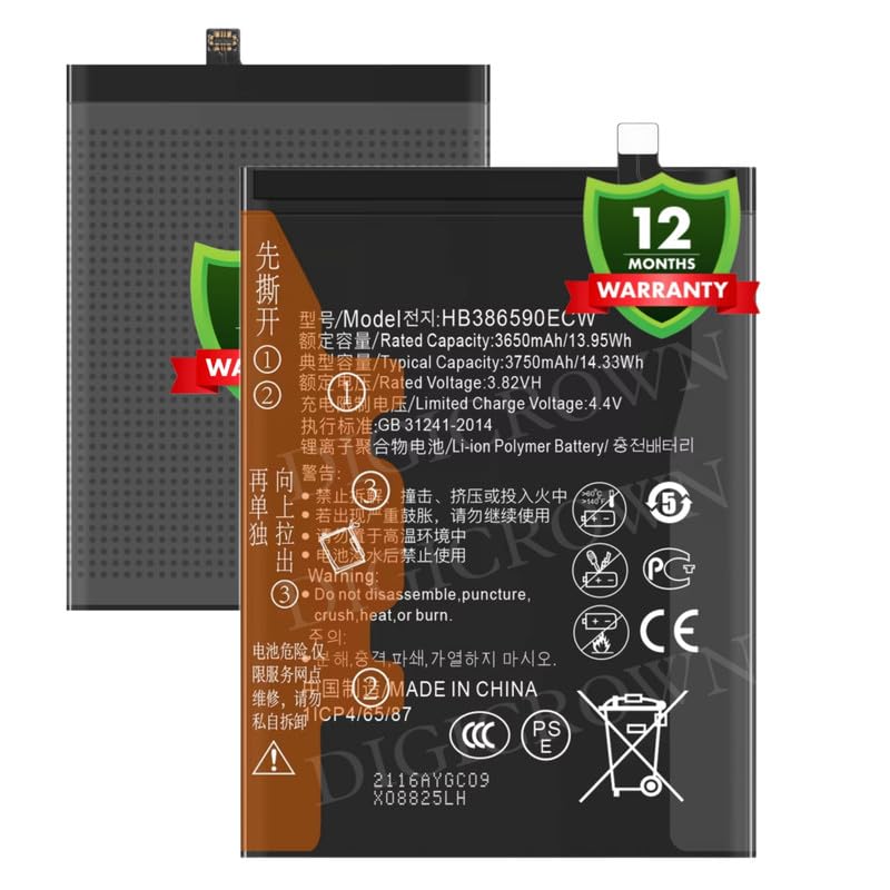Image of Original HB386589ECW | HB386590ECW Battery Compatible for Huawei Nova 4 (VCE-AL00, VCE-TL00, VCE-L22) | Nova 5T (YAL-L21, YAL-L61, YAL-L71, YAL-L61D) - (3750mAh) - 1 Year Warranty