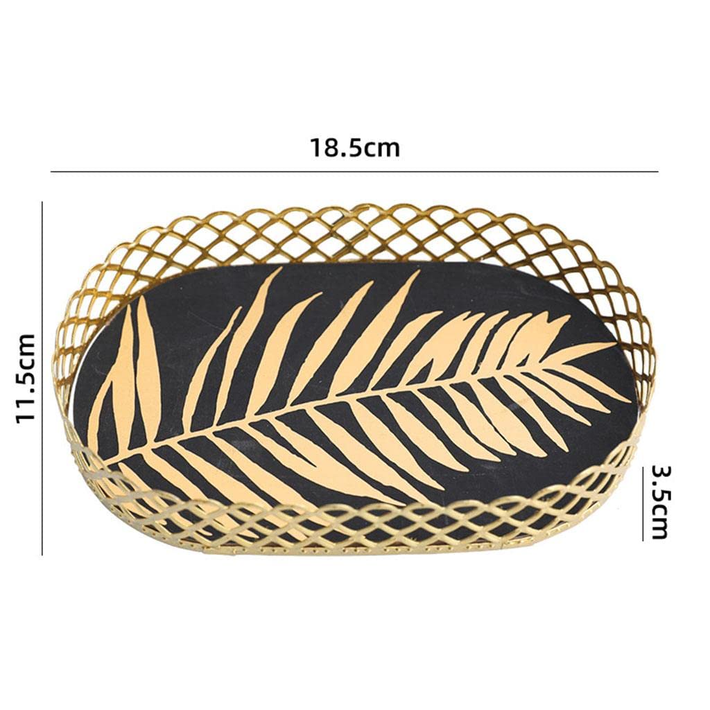 APIRILY® Storage Tray Cosmetic Storage Box Makeup Tray for Home Dresser Organizer Black Coconut Leaf | Home & Garden | Household Supplies & Cleaning | Home Organization | Storage Boxes 3