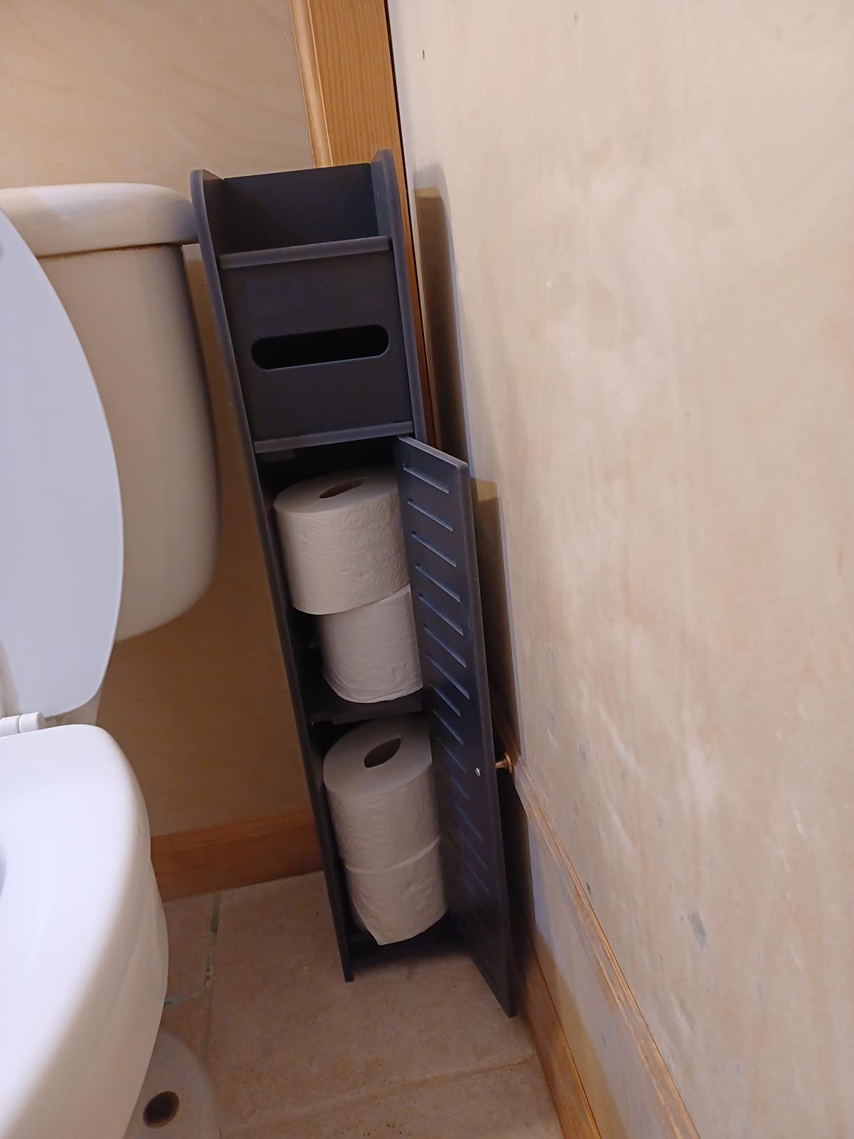 5/mo Finance Toilet Paper Holder Stand,Bathroom Storage