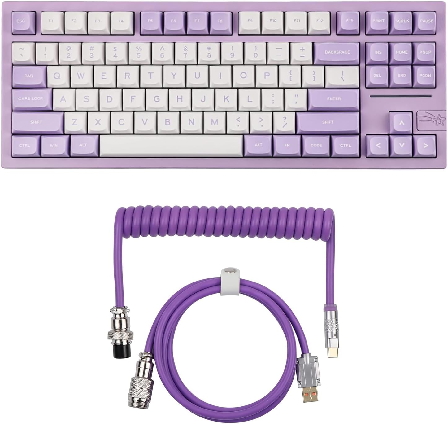 Amazon.com: EPOMAKER x Feker Galaxy80 Gaming Keyboard, Aluminum Alloy ...