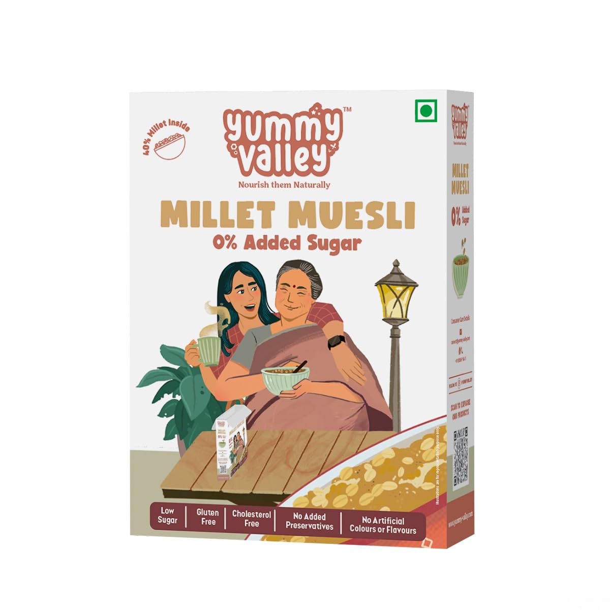 Yummy Valley Millet Muesli No Added Sugar 280g – Ideal for Breakfast, Salads, Crunchy Snacks – Non-Gluten High Fiber Museli - Cholesterol & Trans Fat Free – No Added Preservatives (B0CYH6T7VK) Amazon Price History, Amazon Price Tracker