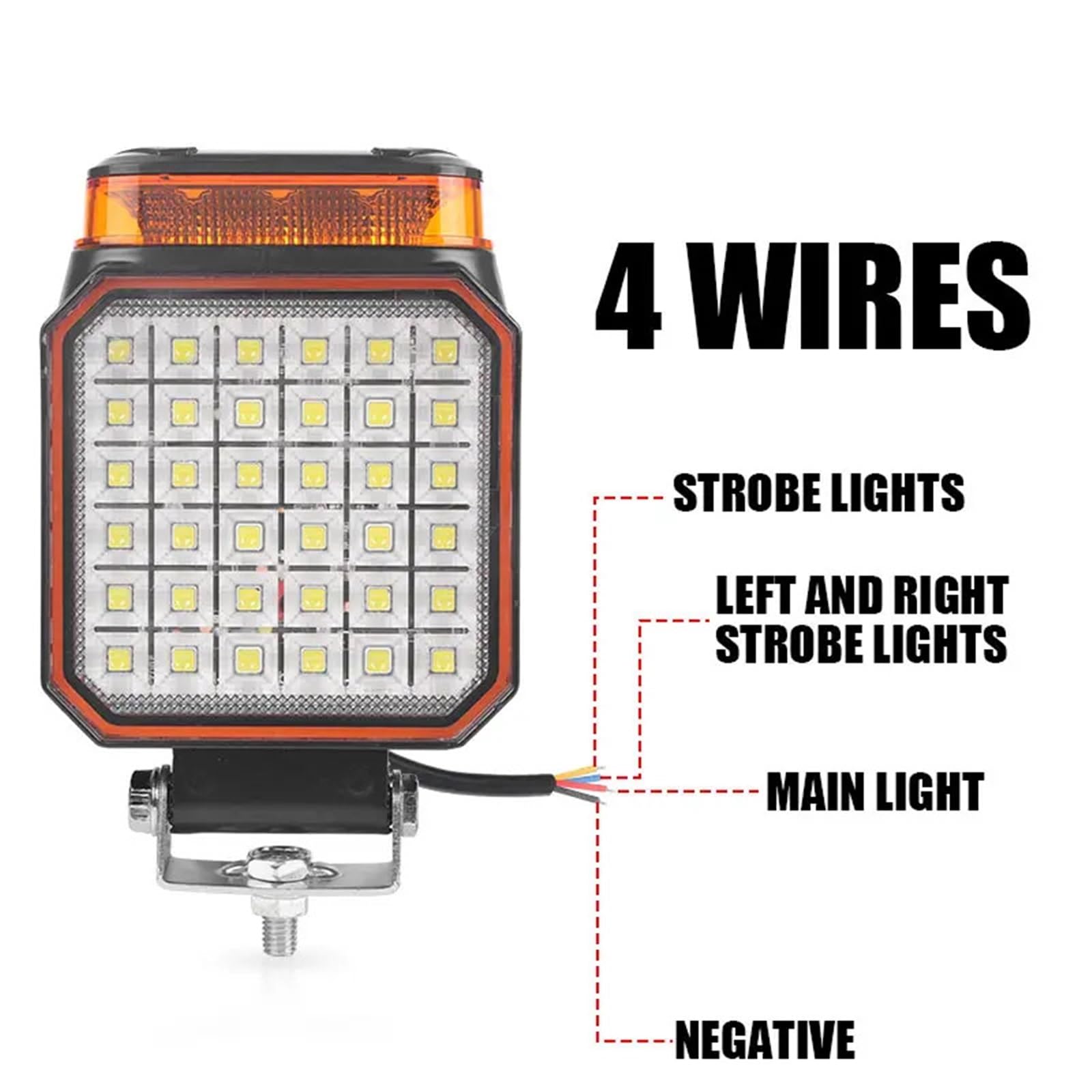 LED Oświetlenie pomocnicze 25W 4-calowe LED 12V 24V