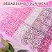 20000Pcs Pink Rhinestones for Bedazzling with B7000 Jewelry Glue, Resin Rhinestones for Crafting Crafts DIY, Bedazzler Kit Gems for Clothing Shoes Tumblers Fabric Nail Art Assorted Size 3/4/5/6mm