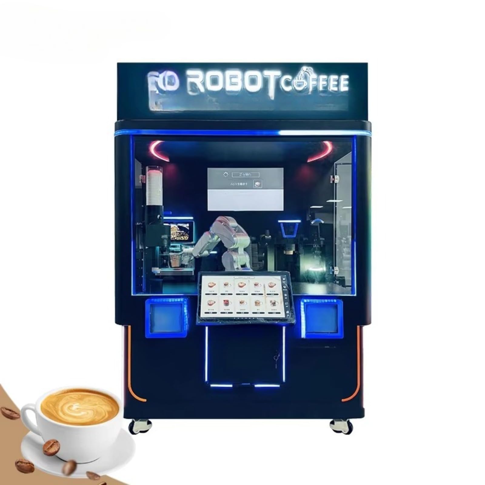 Freshly Ground Coffee Machine Fully Automated Coffee Robot Vending Machine With Precision Barista-Level Brewing Suitable for Cafes Shops