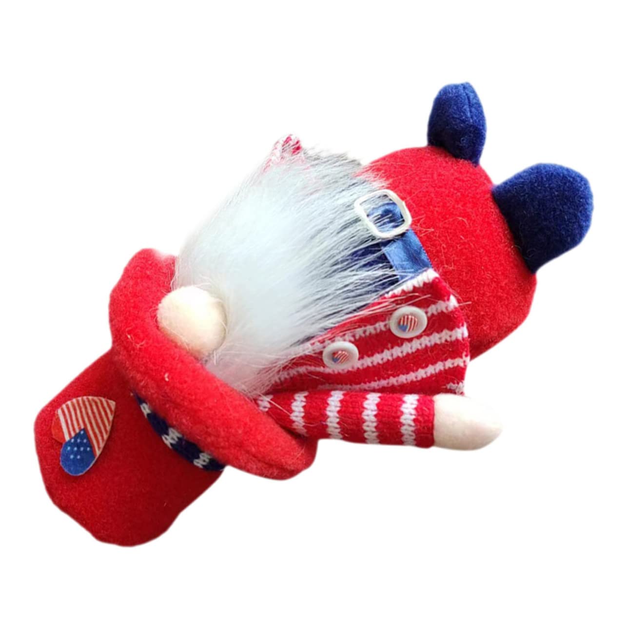 Zerodeko 3stücke Independence Day GNOME Dekoration Handgefertigte GNOME Puppe Mit Hut Für Lustige Und Einzigartige Tischdeko Für Independence Day Und Feierlichkeiten