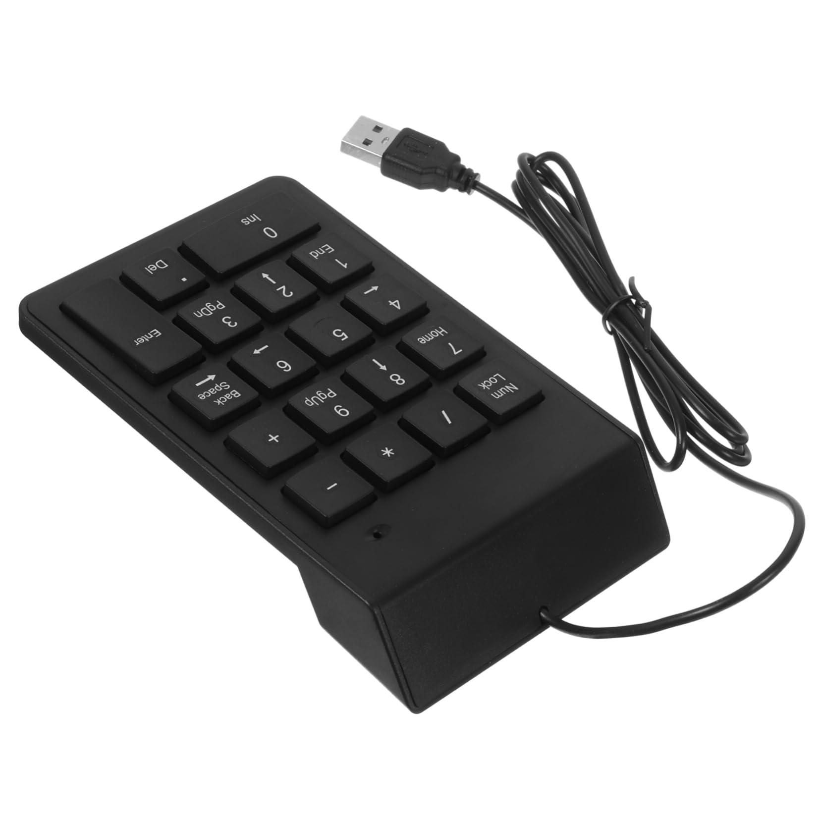 KICHOUSE USB Wired Key Mechanical Numpad Keyboard Compact for Financial Banking Use Ergonomic Design Easy Installation USB Connection Portable Accessory for Desktop Laptop