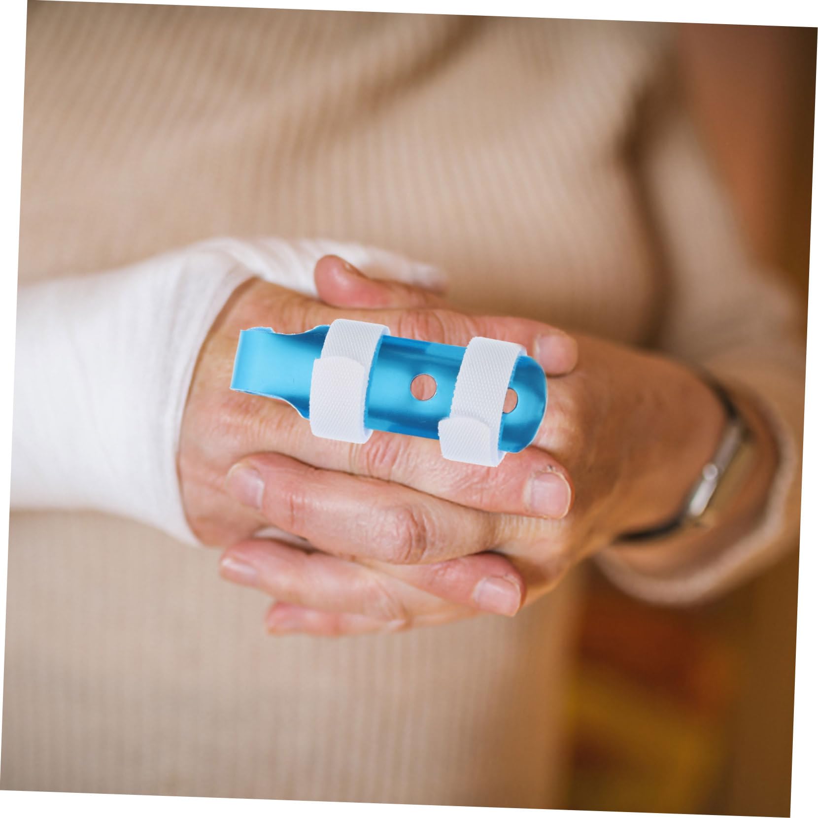 Beavorty 3pcs Splint Fracture Fixing Braces Fixing Splint Straightening Splint Thumb Splint Thumb Stabilizer Hand Stop Stand Blue Aluminum Alloy