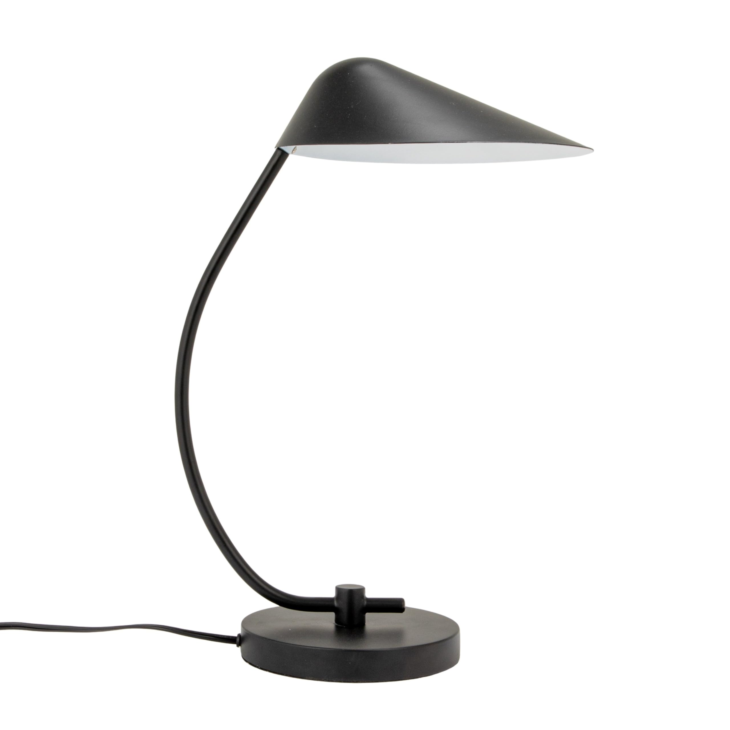 Creative Co-Op Metal Table Lamp with Inline Switch, Black Finish