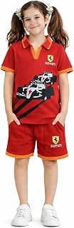 Xapic Girls Cotton Co-Ord Set for Kids | T-Shirt & Shorts Matching Outfit for Girls | Soft Breathable Fabric | Casual Summ... Price In India