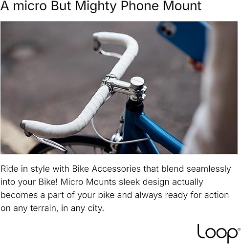 Miniatura 2 de Loop - Micro Mount - Soporte de teléfono para bicicleta con tapa de vástago ultracompacto (negro)