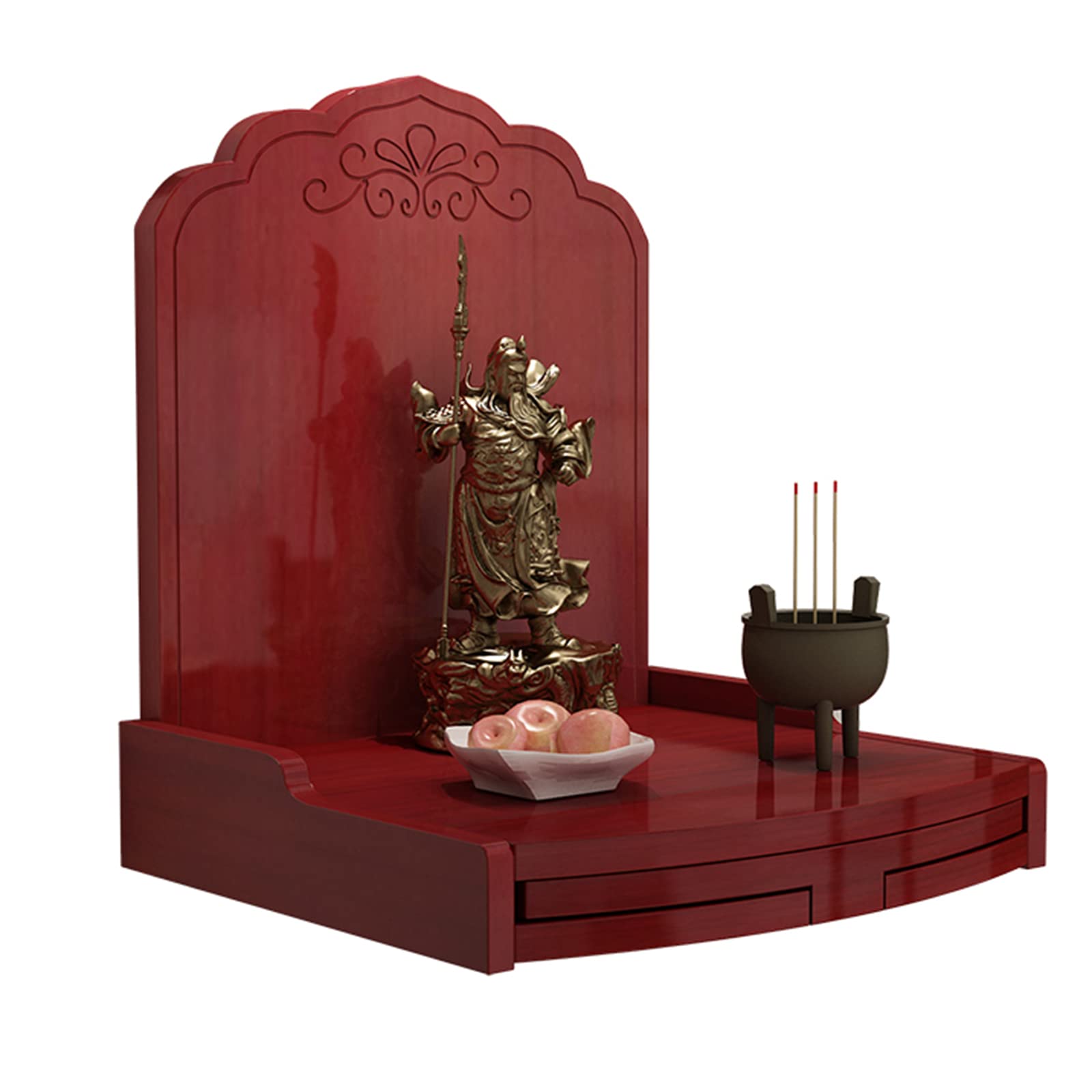 Buy Wall ed Buddhist Altars, Solid Wood Shrine Altar, with Pullout