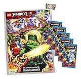 1 Leere Sammelmappe Lego Ninjago Karten Trading Cards Serie 6 - Die Insel (2021) - 1 Sammelmappe + 5 Booster + stickermarkt24de Gum