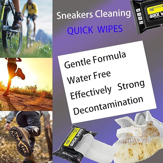 Image of Tails Shoe Sneaker Wipes Cleaner Quick Wipes Disposable Travel Portable Removes Dirt, Stains Instant Sneaker Cleaner, Premium, Wipes for Cleaning & Whitening Shoe Soles (80 Piece)