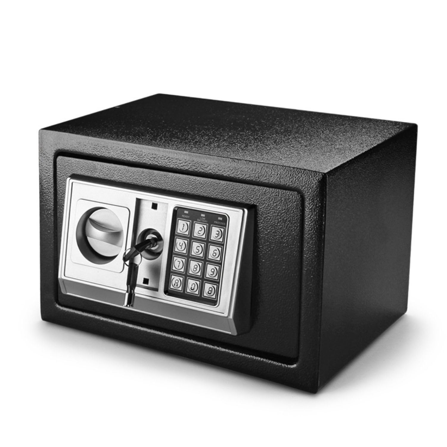 Flexzion Small Digital Safe with Keypad - Cash Safe Box for Money