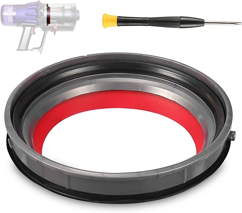 Miniatura 1 de Anillo de sellado fijo en la parte superior del depósito de polvo para aspiradora Dyson V10 SV12, diámetro de soporte de 4.52 pulgadas, piezas de