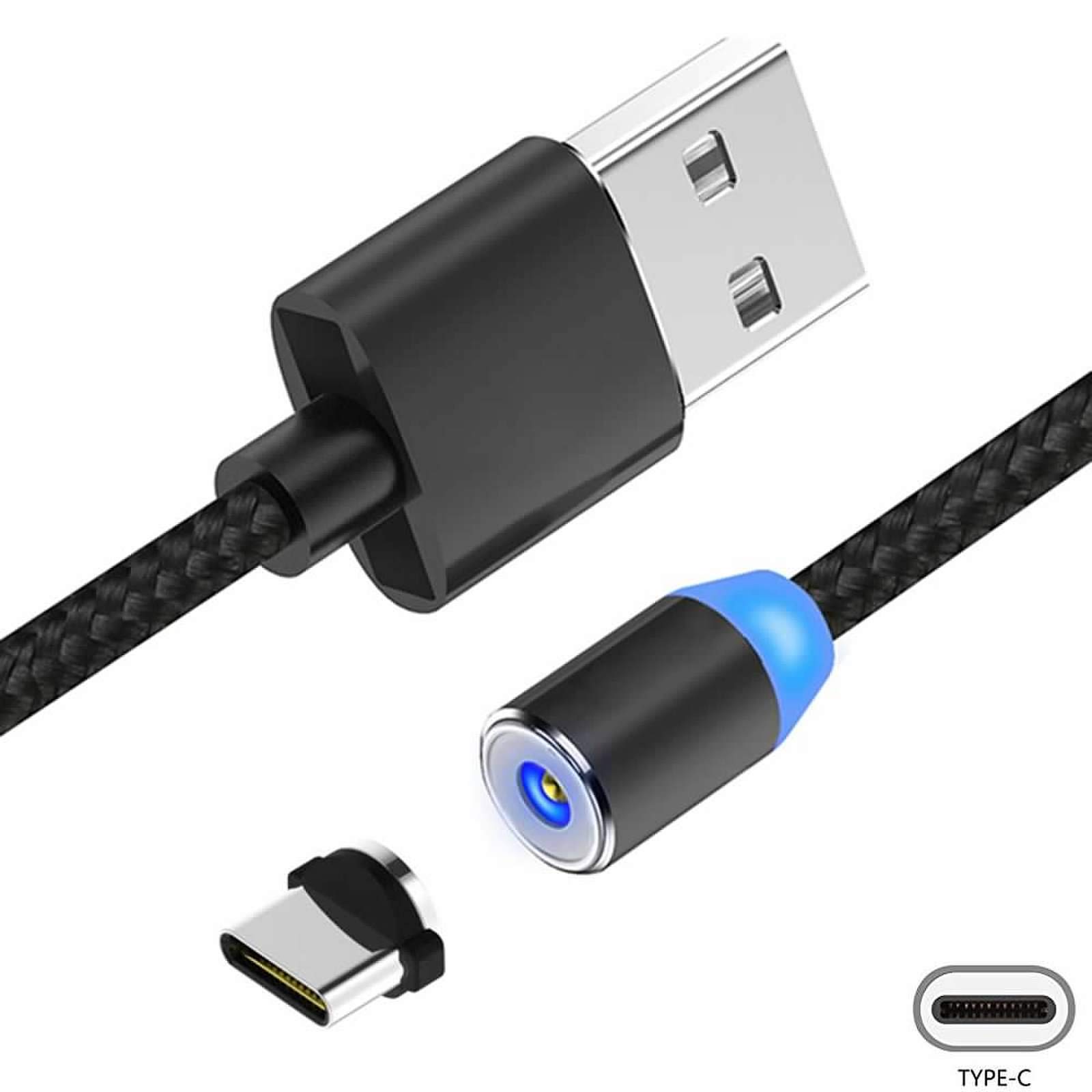 Amazon | YSJJZRL USB-C 充電ケーブル (1M 2M) 回転 丸編み USB