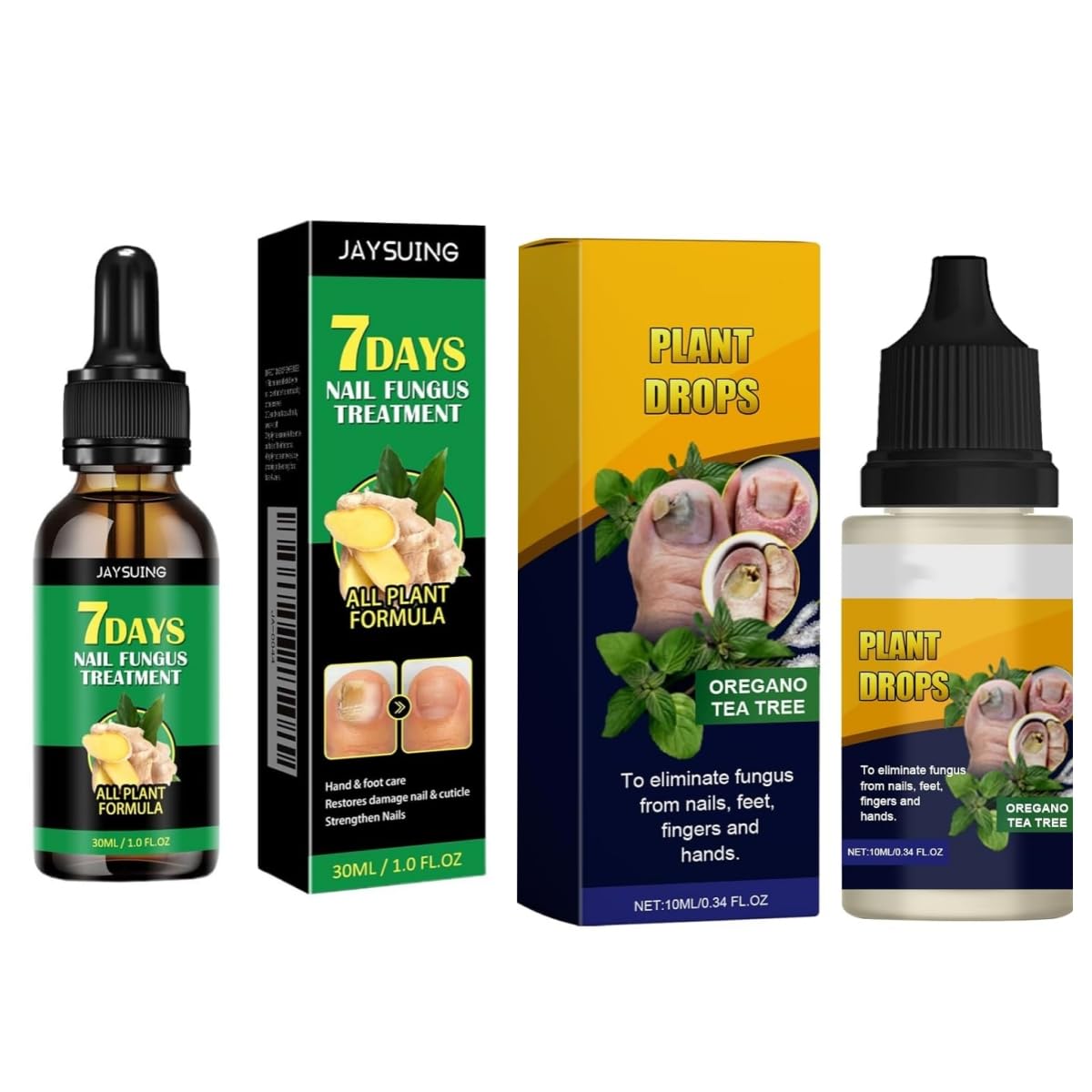 7 Day Nail Treatment, Nail Strengthener and Growth & Oregano Tea Tree Oil for Toenail: Safely and Gently, Daily Maintenance