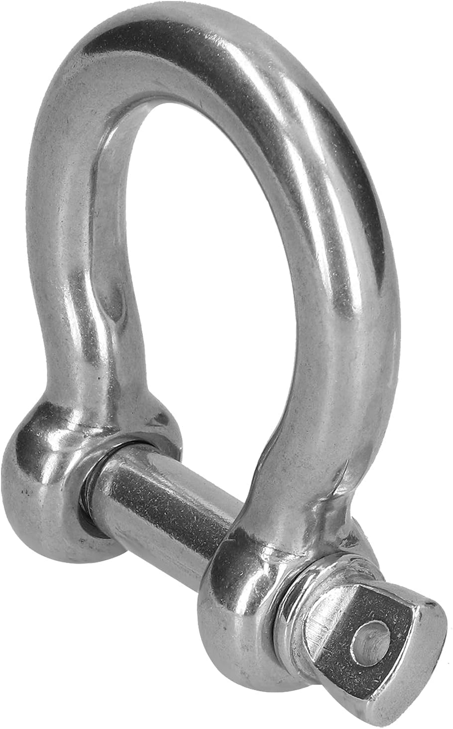 Schraubbolzen-Ankerschäkel, 304-Edelstahl-Bügelschäkel, M6, 10 Stück