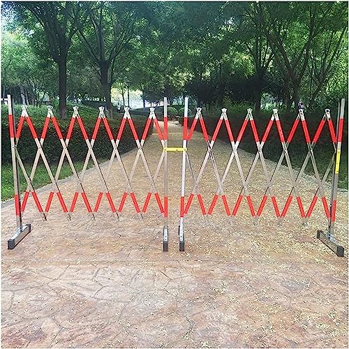 icVantA Stainless Steel Barricades - Expandable & Retractable Organ Traffic Barriers for Maximum Security - Industrial Mobile Gates & Chain BarriersSilver-2m，Silver-5m