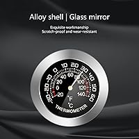 Vista 5 de Termómetro de interior para coche, medidor de temperatura, higrómetro, mini mecánico analógico, detección de humedad, medidor de alta precisión