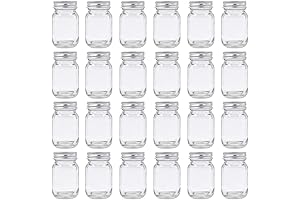 U Pack Mini Glass Jars with Lids for Honey, Jam, and Spices (24-Pack)