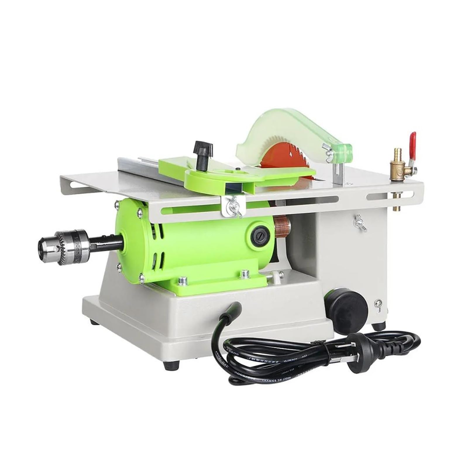 VChics Machine de Polissage de Bijoux, 1380W Multifonction Table scie Bijoux Roche Polissage Banc Tour polisseuse perceuse Faible Bruit Facile à Utiliser