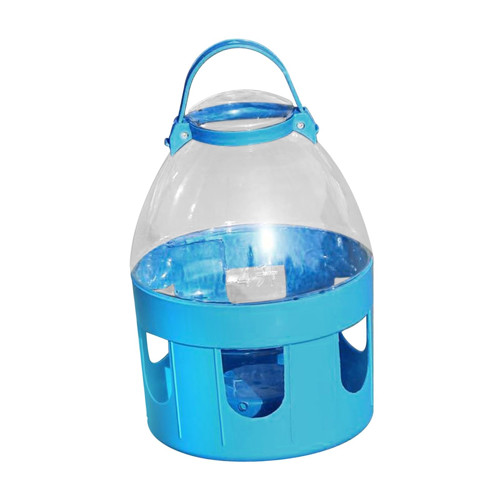 Tauben Trinkflasche, Geflügeltränke mit Tragegriff, Taubentränke Taubentränken, Bird Water Feeder Cage, Stabiler Wassertrinker für Tauben Pfauentauben, Nymphensittiche Wellensittich, 4l