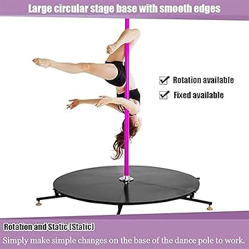 Amazon.co.jp: ポールダンスステージ、調整可能な滑り止めシリコン簡単