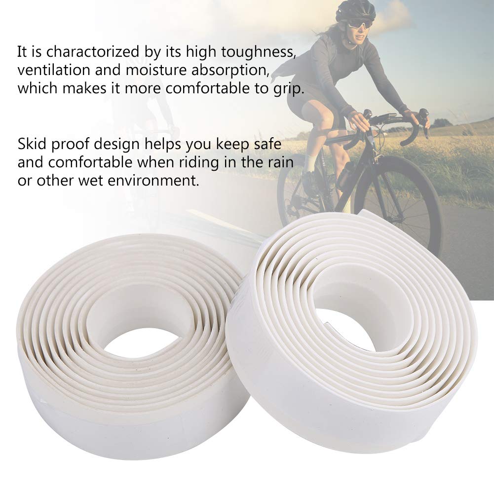 Ruban De Guidon Vélo Route HOHOVYVY - Antidérapant EVA Confortable Blanc/ Vert - 2100mm Ruban De Guidon Vélo Route HOHOVYVY - Antidérapant EVA Confortable Blanc/ Vert - 2100mm