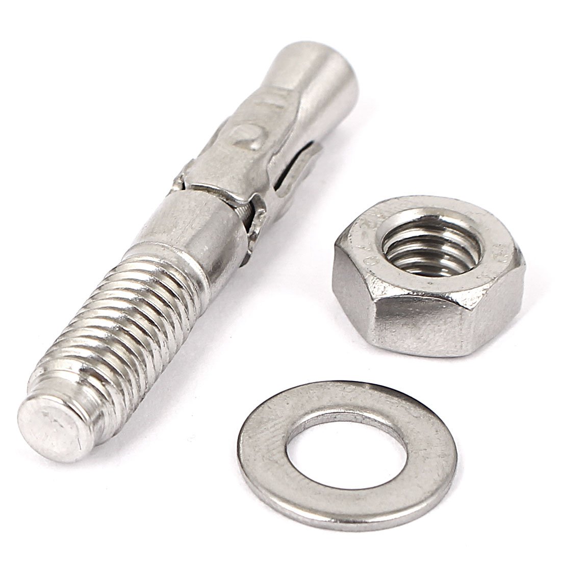 Aexit 6pcs M8x50mm Anchors Stainless Steel Wedge Anchor Car Repair Gecko Expansion Anchors Expansion Bolt