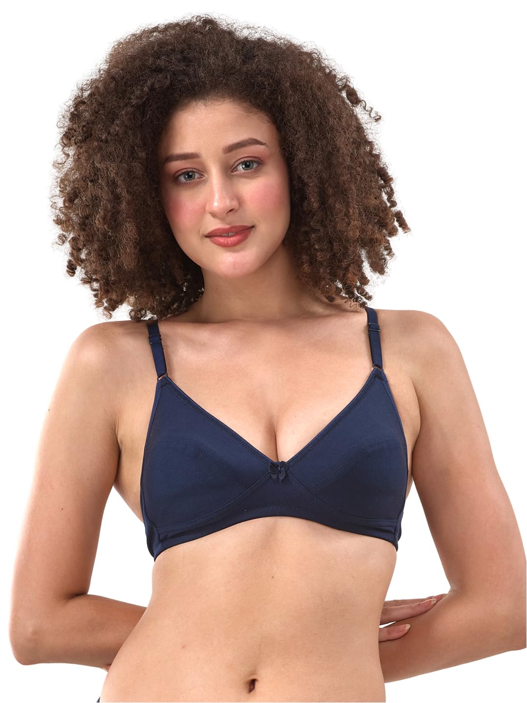 lyra Women's Cotton Non Padded Wire Free Modern Seamless Bra-picture-33