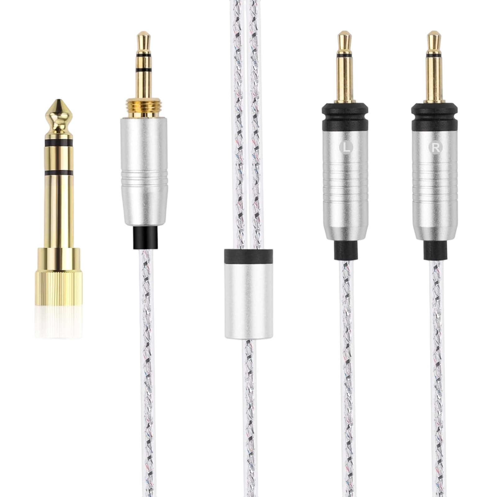 Cavo adattatore per cuffie resistente grovigli con
