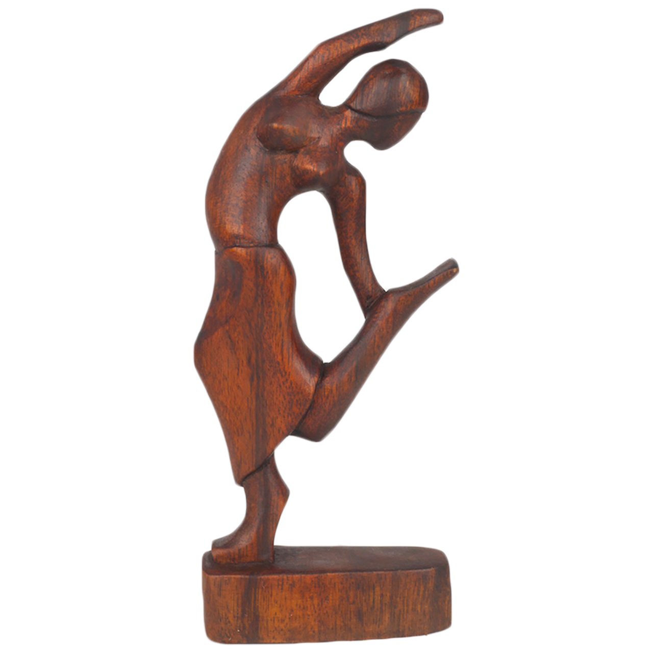Tokoindah Art-Craft Yoga Frau aus Suar Holz 20cm