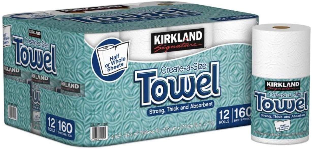 カークランド キッチンタオル 12ロール×2袋 KIRKLAND signature（カークランドシグネチャー） コストコ
